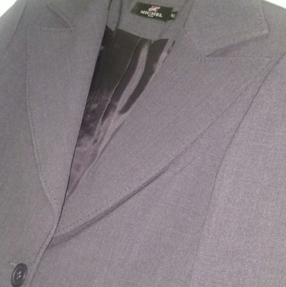 NWOT*Gray single button blazer*Fully-lined*Sz S - Picture 7 of 8